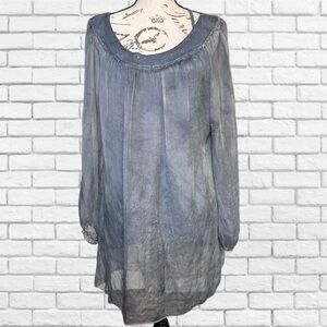 Piazza Roma Light Blue Top